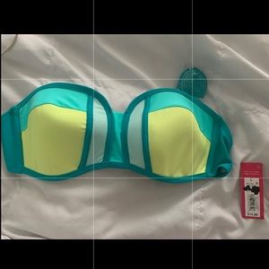 NWT Neon Bikini Top